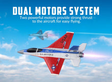 Load image into Gallery viewer, 2.4Ghz 2CH Remote Control Airplane Jet Fighter Ready to Fly with Cool Lights, for Beginners