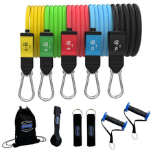 Load image into Gallery viewer, Bodylastics Pro Series Resistance Band Set - 5 Bands (3-190 Lbs Max Resistance)