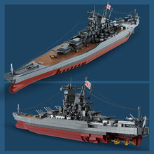 Load image into Gallery viewer, Japanese Yamato Battleship Building Blocks Set, 2569 Pieces WWII Navy Ship MOC Toy, Excellent Battleship Model Building