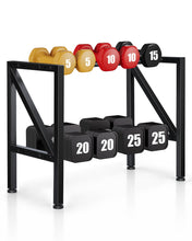 Load image into Gallery viewer, FHXZH 2-Tier Dumbbell Rack Stand Only - Small Weight Rack for Home Gym