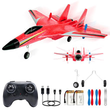 Load image into Gallery viewer, RC Airplane,2.4GHz 2 Channel Remote Control Plane with Gyro Night Lights and 2 Batteries, Easy to Fly for Adults, Beginners and Kids Toy
