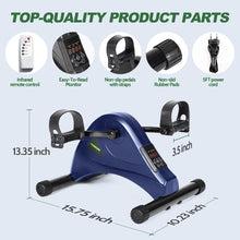 Load image into Gallery viewer, HOMGIM Mini Exercise Bike,Under Desk Bike - Blue