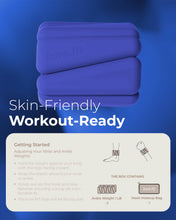 Load image into Gallery viewer, kure.fit Pilates Weight | Wrist & Ankle Weights for Women | Weighted Bangles | 1LB Set of 2-Blue