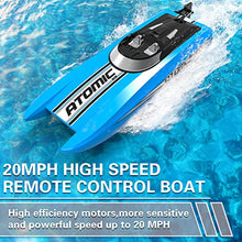 Load image into Gallery viewer, volantexrc Remote Control Boats for Pools and Lakes 20+MPH AtomicXS High Speed RC Boat for Adults (795-5 Blue)