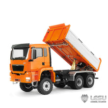 Load image into Gallery viewer, 1/14 6x6 RC Hydraulic Dump Truck Metal Dumper 3-Speed Gearbox RTR Battery I6S Radio Car Light Sound System
