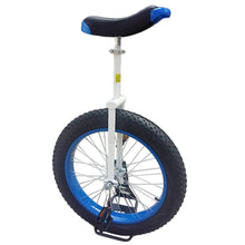 Load image into Gallery viewer, Wheel Unicycles 20 Inch Unicycle with Fat Tire for Adults/Man/Woman, Balance Exercise Fun Bike, Adjustable Seat with Alloy Rim, Load 150Kg/330Lbs(Blue)