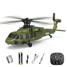 Load image into Gallery viewer, X-MechFun Black Hawk K200 RC Helicopter - 6CH Simulation RC Aircraft with Optical Flow