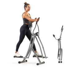 Load image into Gallery viewer, Sunny Health & Fitness Smart Air Walker Elliptical - Gray
