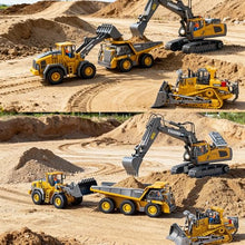 Load image into Gallery viewer, BLQCSLH Excavator Set, RC Dump Truck Command The Site Conquer The Dir (4-piece Set)