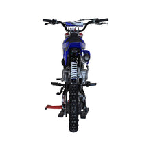 Load image into Gallery viewer, 125CC Dirt Bike (A9 Premium) 4-Stroke Kick Start Manual 4-Speed, 4.5L Fuel Tank, 14"/12" Tires for Youth Adults (Blue)