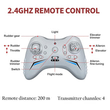 Load image into Gallery viewer, HAWK'S WORK 4 Channel RC Plane, Remote Control Airplane Cessna Ready to Fly, Brushless Motor 6-axis Gyro Stabilizer 3 Flight Mode Stunt Flying, Easy Trainer for Beginner & Kid
