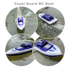 Load image into Gallery viewer, RTR Remote Control Coast Guard Boat 1/28 Scale Electric RC Sail Boat 4CH RC Watercraft 15km/h on Lake Pool for Boy Kids 8y+
