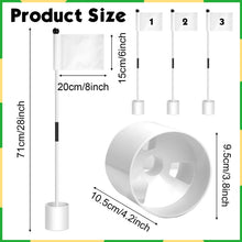 Load image into Gallery viewer, 6 Golf Flagstick Set, Putting Green Flags with Hole Cup, 3ft, Simple