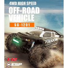 Load image into Gallery viewer, 1:12 40+KMH High Speed 4WD All Terrain RC Car, Fast Remote Control Truck for Adults, Radio Cars Off-Road Hobby Grade