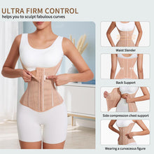 Load image into Gallery viewer, MISTHIN Waist Cincher Trimmer Belt Girdle Workout Shapewear for Women (Brown, Small)