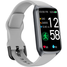 Load image into Gallery viewer, Amzhero Health Fitness Tracker with 24/7 Heart Rate, Blood Oxygen -Grey