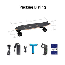 Load image into Gallery viewer, Electric Skateboard with Remote,350W Hub-Motor,7 Lays Maple,12.4 MPH Top Speed,5 Miles Range,4 Speeds Adjustment