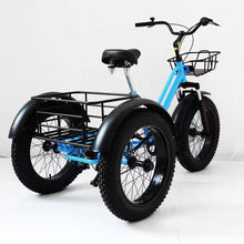 Load image into Gallery viewer, Mountain Tricycle for Adults, 7 Speed Three Wheel Bicycles, 20 Inch Fat Tire Off Road Tricycles Trikes