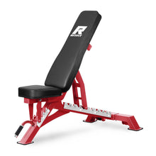 Load image into Gallery viewer, RitFit Adjustable/Foldable Utility Weight Bench for Home Gym, Weightlifting and Strength Training - Bonus Workout Poster with 35 Total Body Exercises