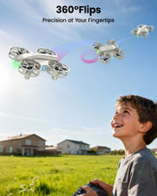 Load image into Gallery viewer, SIMREX Mini Drone for Kids & Beginners, RC Quadcopter with Altitude Hold, 3 Speed Modes