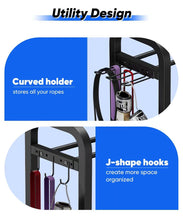 Load image into Gallery viewer, Ansionsol 4-Tier Adjustable Dumbbell Rack - Black(Rack Only)