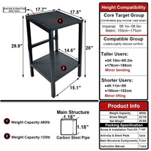 Load image into Gallery viewer, Commercial Heavy Duty Adjustable Dumbbell Stand & Kettlebell Stand, Adjustable Dumbbell Weight Rack, Kettlebell Storage Rack, Weight Rack for Garage/Home Gym/Commercial with Non-Slip Base, Anti-Tip Safety & Space-Saving Design, Weight Capacity 500/600/800