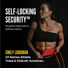 Load image into Gallery viewer, Element 26 Self-Locking Weight Lifting Belt - (Medium, Red)