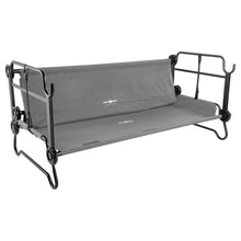 Load image into Gallery viewer, Disc-O-Bed XL Outdoor Modular 2 Person Double Camping Cot Portable Bed with 2 Height Options for Adults, Sleep Solution for Tents, Grey