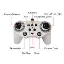 Load image into Gallery viewer, Remote Control Dump Truck, 11CH RC Dump Truck for Boys & Girls, 1:24 Scale RC Construction Vehicle Toy, White