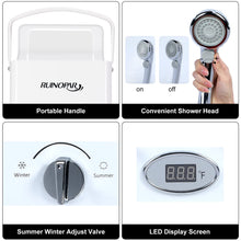 Load image into Gallery viewer, Portable Water Heater Propane Tankless - 6L 1.58GPM RV on demand Hot Gas Outdoor Digital Display Water Heater for Camping,Boat,Cabins