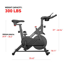 Load image into Gallery viewer, DeerRun Exercise Bike, Indoor Cycling Bike with Adjustable Magnetic Resistance-BlackRed