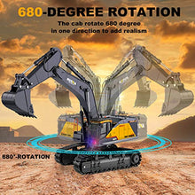 Load image into Gallery viewer, NAM Remote Control Excavator Toy 1/14 Scale Excavator, 22 Channel Upgrade Full Functional Construction Vehicles