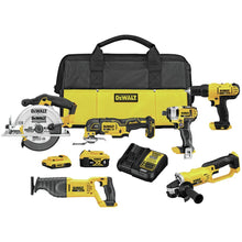 Load image into Gallery viewer, DEWALT 20V MAX Power Tool Combo Kit, 6-Tool Cordless Power Tool Set with Battery and Charger (DCK661D1M1)