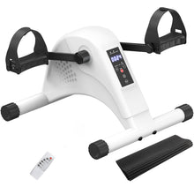 Load image into Gallery viewer, 12-Levels Mini Exercise Bike Under Desk (White)