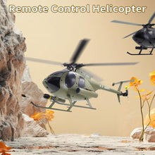 Load image into Gallery viewer, RC Helicopter, 4CH Remote Control Helicopter, 1:28 2.4GHz MD500 RC Aircraft with 6-Axis Gyro, Dual Brushless Motors, 2 Batteries (Black)
