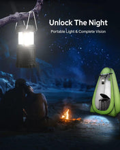 Load image into Gallery viewer, Portable Toilet with Privacy Tent Urine Gel & Leak-Proof Bags, Camping Lantern – Odorless Camping Toilet for Adults & Kids, Outdoor Travel Potty