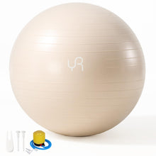 Load image into Gallery viewer, YR Exercise Ball 29.5'' Yoga Ball for Workout Pregnancy Stability - White