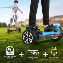 Load image into Gallery viewer, 8.5 inch All Terrain Off Road Hoverboard with Bluetooth Speakers and LED Lights, UL2272 Certified Self Balancing Scooter