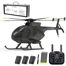 Load image into Gallery viewer, rcxperts YU Xiang F119S MD500 Remote Control Helicopter, 1/16 2.4G 9CH 250-Class 6-Axis Gyro Military RC Helicopter