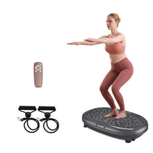 Load image into Gallery viewer, EILISON FitMaxx 3D XL Vibration Plate Exercise Machine - Whole Body Workout Vibration Platform w/Loop Bands - Lymphatic Drainage Machine for Weight Loss, Shaping, Recovery (Fitmaxx Black)