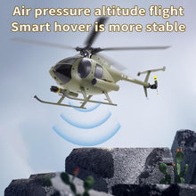 Load image into Gallery viewer, RC Helicopter, 4CH Remote Control Helicopter, 1:28 2.4GHz MD500 RC Aircraft with 6-Axis Gyro, Dual Brushless Motors, 2 Batteries (Black)