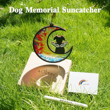 Load image into Gallery viewer, Tubuui Dog Memorial Suncatcher, Dog Memorial Gifts for Loss of Dogs, Custom with Name Date Pet Sympathy Gifts for Grief Puppy Lovers, Personalized Pet Remembrance Ornaments for Window Hanging
