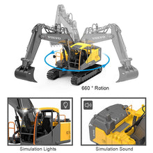 Load image into Gallery viewer, Remote Control Excavator 1/16 Scale 3 in 1 RC Excavator Shovel Loader Digger Toy with 2 Tools,17 Channel Full Functional