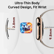 Load image into Gallery viewer, CNBRO Smart Bracelet Ultra Thin Fitness Tracker for Women Men Slim Health Band Sleep Heart Rate Monitor Pedometer Step Counter Lightweight Ladies Wearable Activity Tracker, Silicone & Nylon Strap