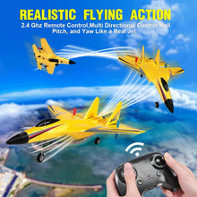 Load image into Gallery viewer, 2 Channel Remote Control Jet with Gyro Night Lights and 2 Batteries, Easy to Fly