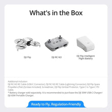 Load image into Gallery viewer, DJI Flip (RC-N3), Drone With 4K UHD Camera for Adults, Under 249 g, 3-Axis Gimbal Stabilization