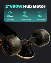 Load image into Gallery viewer, Electric Skateboards 1 Battery, S3 Electric Longboard with Remote and 10S2P 42V Swappable Battery/28 Mph Top Speed