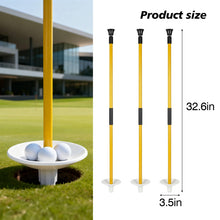 Load image into Gallery viewer, KVMORZE Golf Flagstick, Golf Pole Pin Flagpole Portable Detachable Design