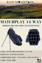 Load image into Gallery viewer, Sun Mountain Men's Matchplay Lightweight Stand Golf Bag, 14-Way Top, 2025 Model, Green Fairway