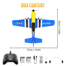 Load image into Gallery viewer, 3 Channel RC Plane P-51D Mustang, Remote Control Airplane Ready to Fly, 2.4GHz 6-axis Gyro Stabilizer, Easy to Fly for Kids & Beginners